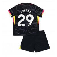 Maglia Calcio Chelsea Wesley Fofana #29 Terza Divisa Bambino 2024-25 Manica Corta (+ pantaloncini)